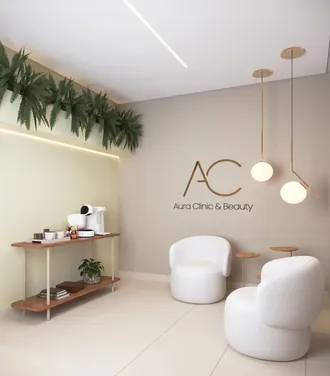 Recepção da Aura Clinic & Beauty